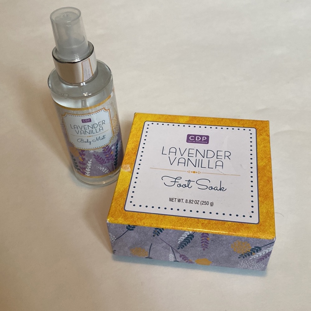 Lavender Vanilla Foot Soak and body Mis t